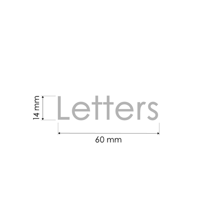 Letters Decal Sticker