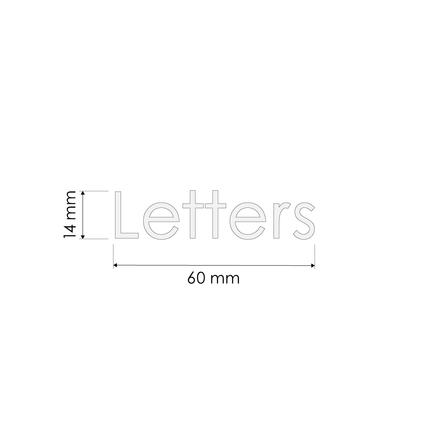 Letters Decal Sticker