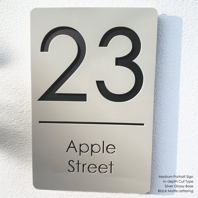 Custom Address Sign Medium - Portrait