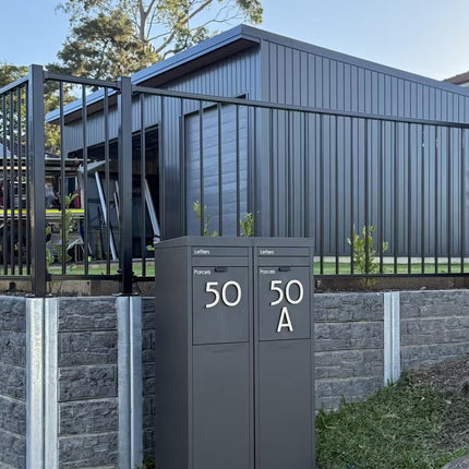 Nest Parcel Letterbox Charcoal