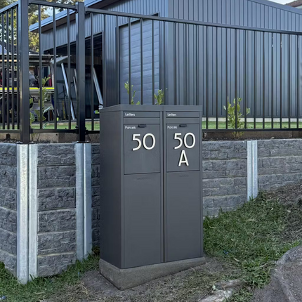 Nest Parcel Letterbox Charcoal