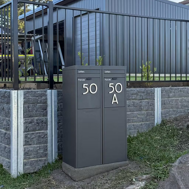 Nest Parcel Letterbox Charcoal