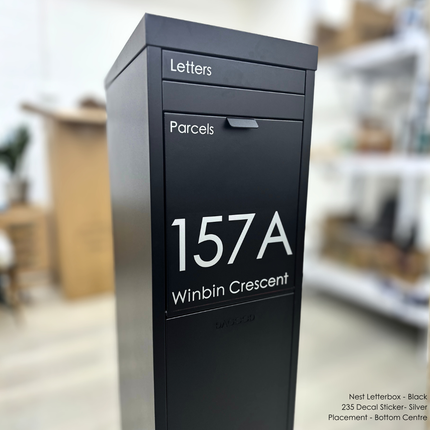 235 Address Decal Sticker – Portrait