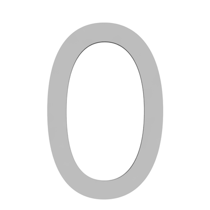 Numbers - Silver Acrylic 120mm H
