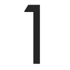 Numbers Bold - Black Acrylic 200mm H (Stick-On)