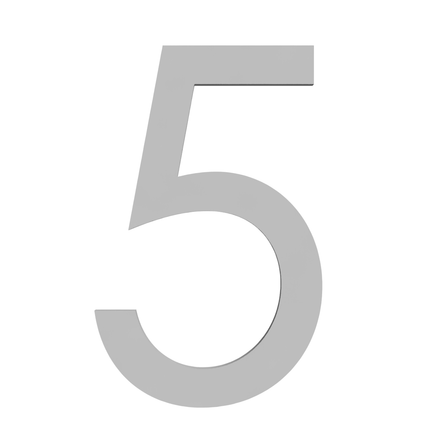 Numbers - Silver Acrylic 120mm H
