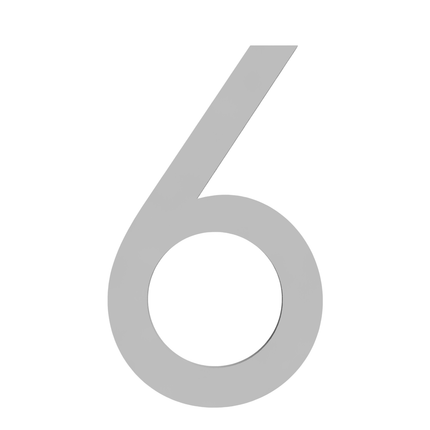 Numbers - Silver Acrylic 120mm H