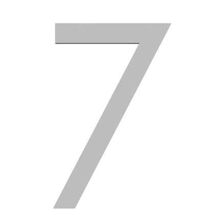 Numbers - Silver Acrylic 120mm H