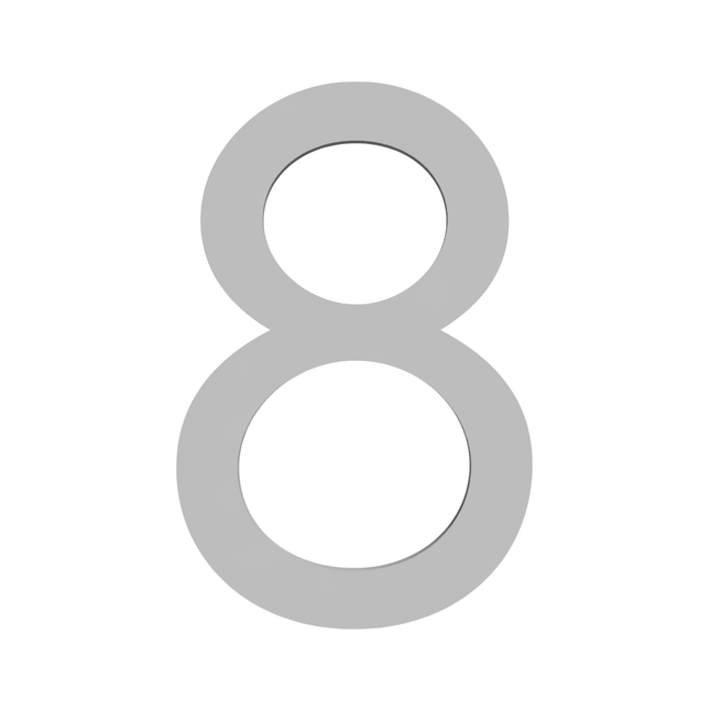 Numbers - Silver Acrylic 120mm H