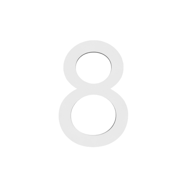 Numbers - White Acrylic 50mm H
