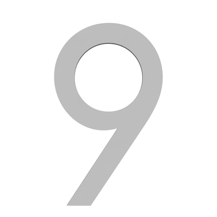 Numbers - Silver Acrylic 120mm H