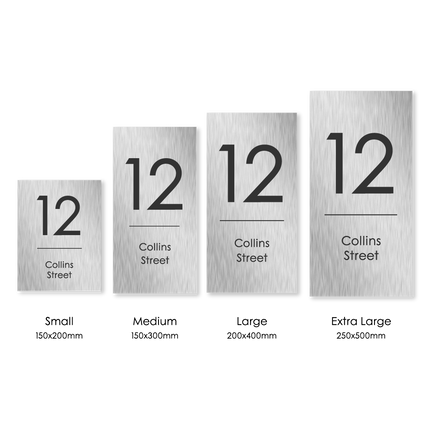 Small 316 Stainless Custom Sign – Laser Etched (Portrait)