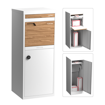 Parker Parcel Letterbox White