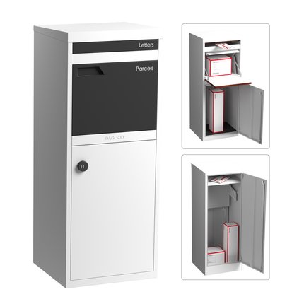 Parker Parcel Letterbox White