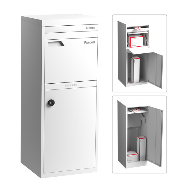 Parker Parcel Letterbox White
