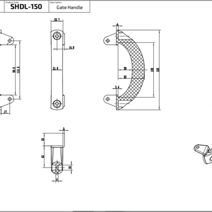 Gate Handle SHDL-150