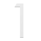 Numbers Slim - White Steel 120mm H (Stick-On)