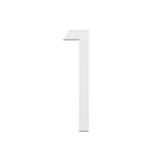 Numbers Slim - White Steel 75mm H (Stick-On)