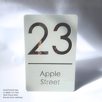 Custom Address Sign Small - Portrait