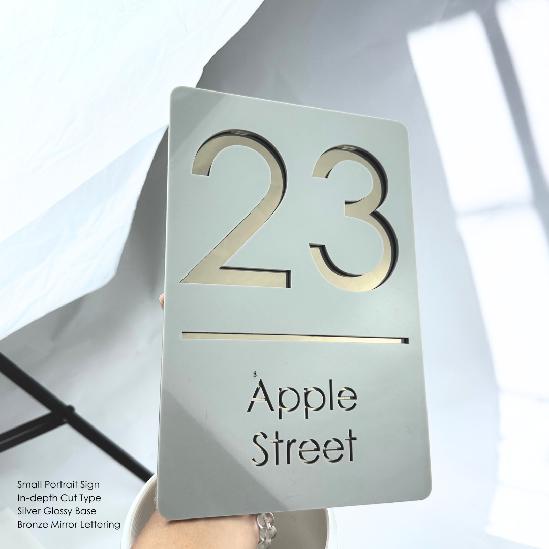 Custom Address Sign Small - Portrait – Dagood Letterboxes