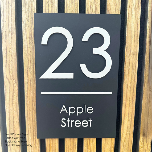 Custom Address Sign Small - Portrait