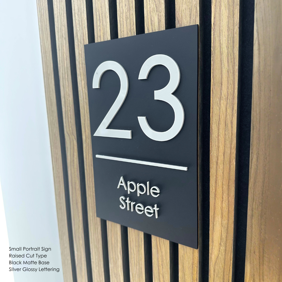 Custom Address Sign Small - Portrait – Dagood Letterboxes