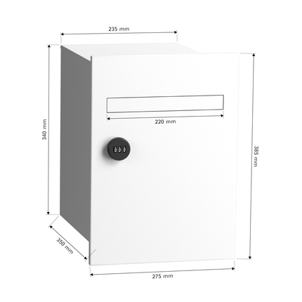 Stella 2 Fence/Brick Parcel Letterbox