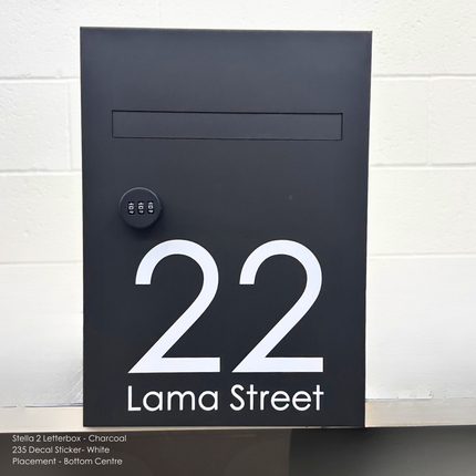 235 Address Decal Sticker – Portrait
