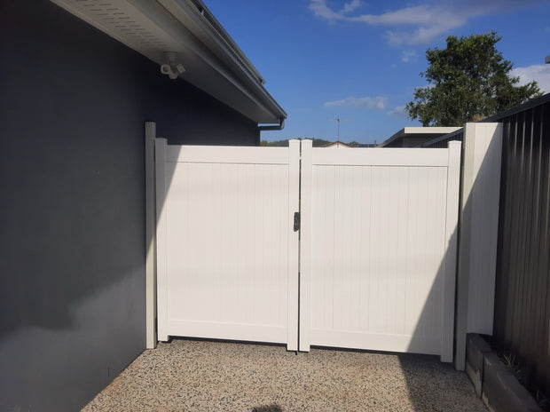 Pvc Privacy Gate Vicci - Full Privacy PVC Fence Gate 1800mm H – Dagood Letterboxes