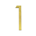 Numbers Slim - Gold Steel 75mm H (Stick-On)