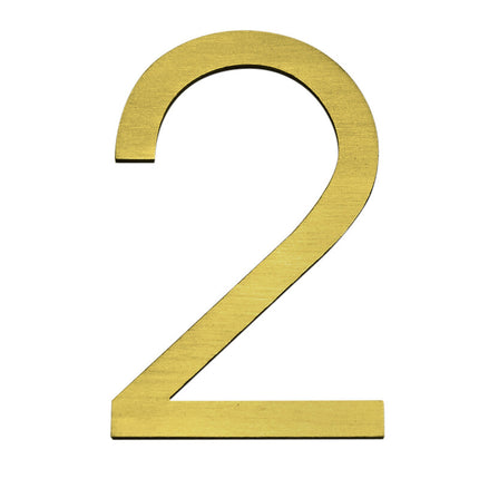 Numbers Slim - Gold 120mm H