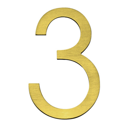 Numbers Slim - Gold 75mm H