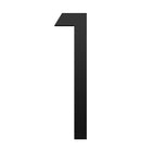 Numbers Slim - Black Steel 120mm H (Stick-On)
