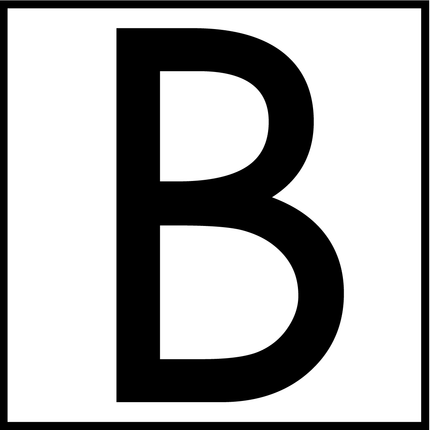 Numbers - Black Vinyl Decal 75mm H