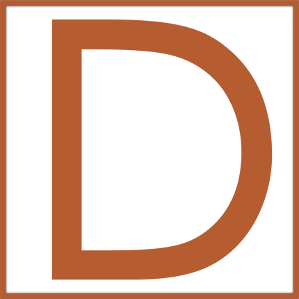 Numbers - Bronze Vinyl Decal 120mm H