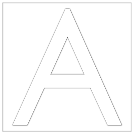 Numbers - White Vinyl Decal 50mm H