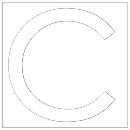 Numbers - White Vinyl Decal 50mm H