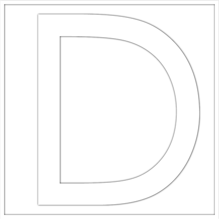 Numbers - White Vinyl Decal 50mm H