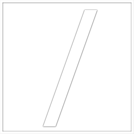 Numbers - White Vinyl Decal 50mm H