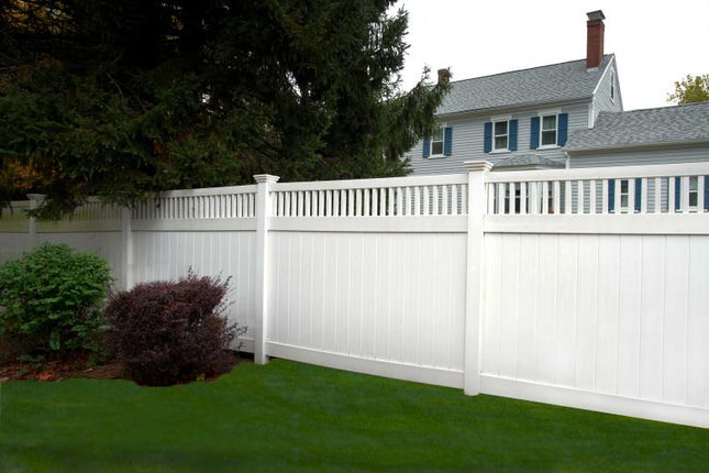 Mary - Closed Top Privacy PVC Fence Panel Kit 1800H x 2380W - Dagood Products