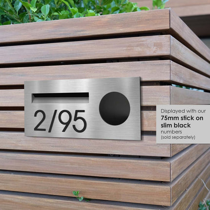 Windsor 230 Stainless Steel Fence or Brick Letterbox - Dagood Products