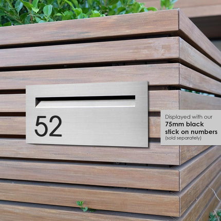 272 Palazzo Stainless Steel A4 Fence or Brick Letterbox