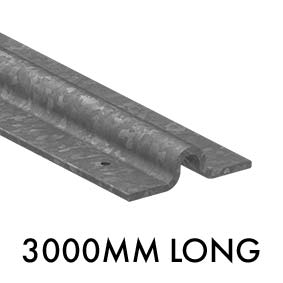 Sliding Gate Bolt Down Steel Track 3000mm or 6000mm L - Dagood Products