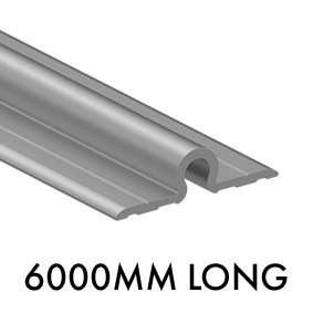 Sliding Gate Bolt Down Aluminium Track 6000mm - Dagood Products