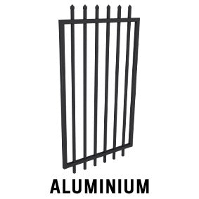 Zeus Aluminium Pedestrian Gate, 1800mm or 2100mm H x 975mm W - Dagood Products