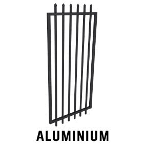 Zeus Aluminium Pedestrian Gate, 1800mm or 2100mm H x 975mm W - Dagood Products