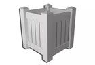 Planter PVC Box 450x450 - Dagood Products