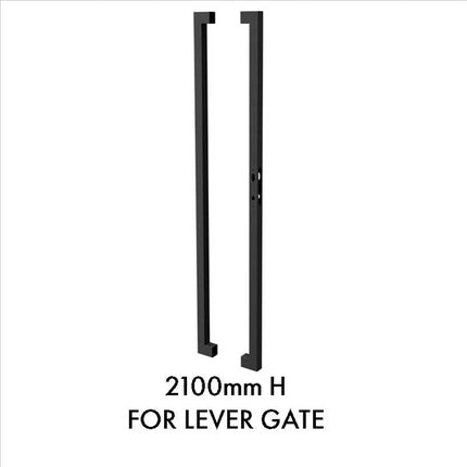Zeus Steel Gate Converter for Lever, 1800mm or 2100mm H - Dagood Products