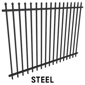 Zeus Steel Fencing Security Panel, 1800mm or 2100mm H x 2400mm W - Dagood Products